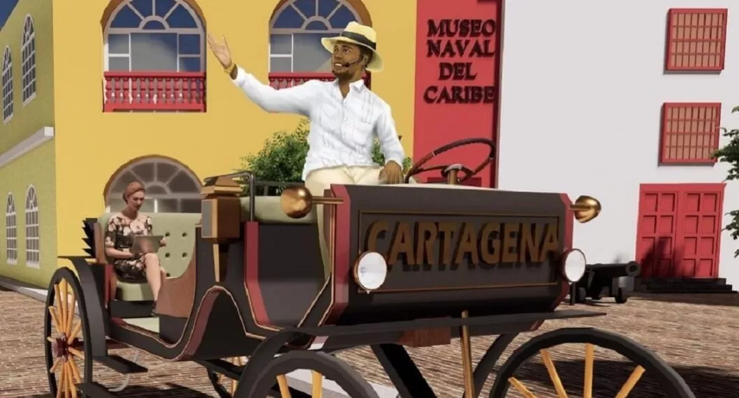 Carroza eléctrica a propósito de la solución que propone Alejandro Riaño para cuidar a los caballos de Cartagena