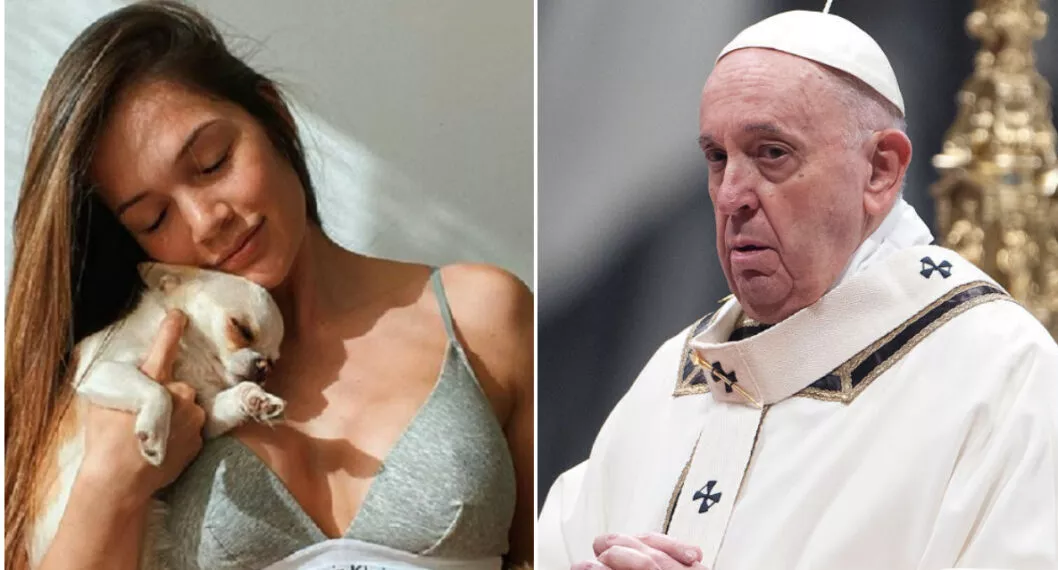 Palabras de Lina Tejeiro contra el papa Francisco en las que le responde críticas sobre tener mascotas y no hijos.