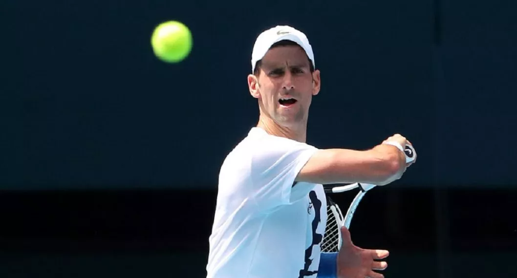 Imagen de Novak Djokovic, que habría mentido en papeles al entrar a Australia