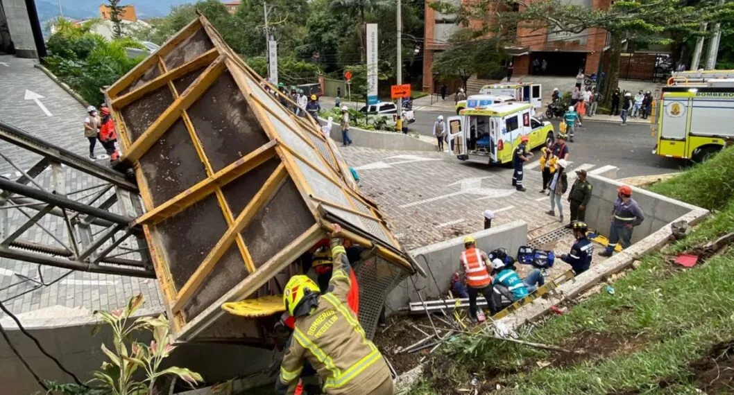Medellín hoy: ascensor se desplomó