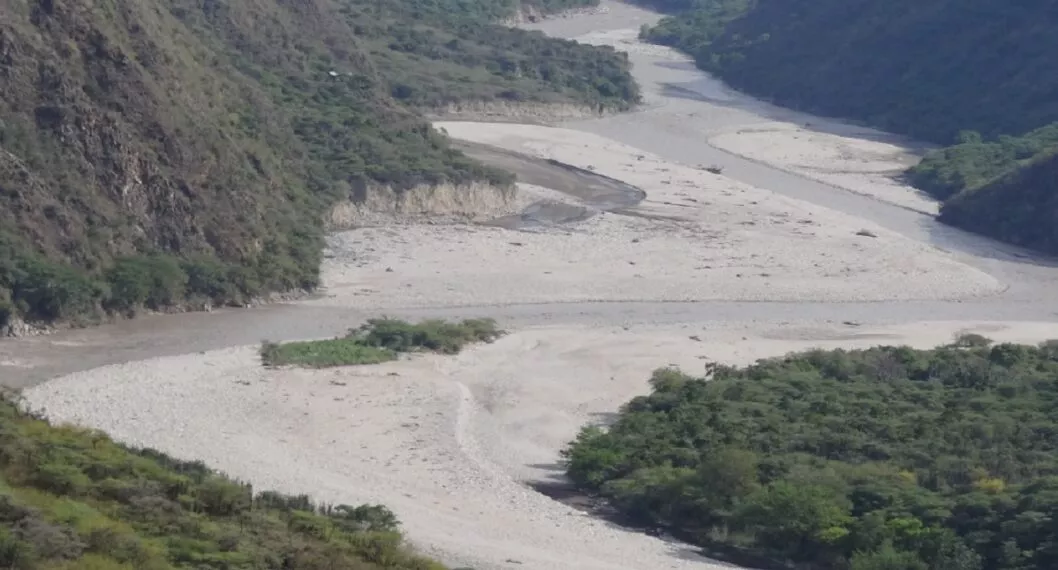 Imagen de río Chicamocha que ilustra nota; En Santander, murió un niño de 8 años que cayó al río Chicamocha