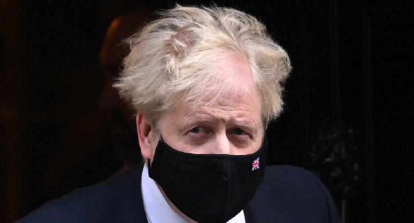 Imagen de Boris Johnson, que admitió haber ido a fiesta mientras ponía cuarentena