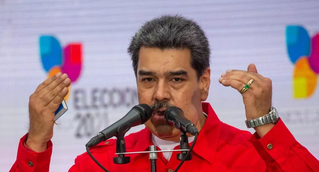 Imagen de Nicolás Maduro, que dice que hiperinflación de Venezuela llegó a su fin