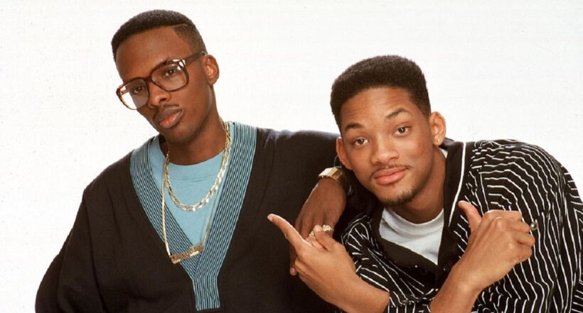 Foto de Will Smith con un integrante de la serie del príncipe del rap a propósito de la nueva serie que saldrá en febrero