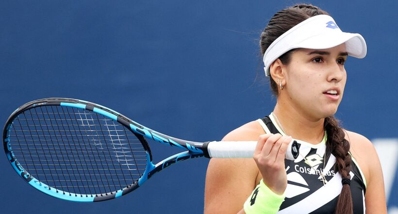 María Camila Osorio, que cayó en debut ante Naomi Osaka en el Abierto de Australia.