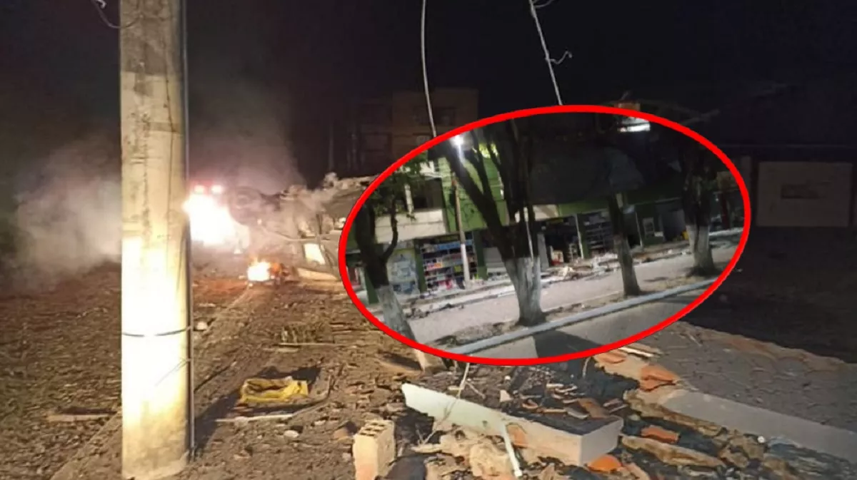Imágenes del atentado en Arauca