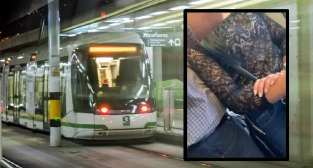 Metro de Medellín / captura del video que denunció el acoso.