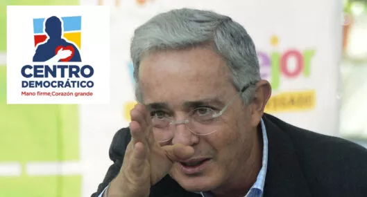 Álvaro Uribe sigue en logo de Centro Democrático que cambió un poco