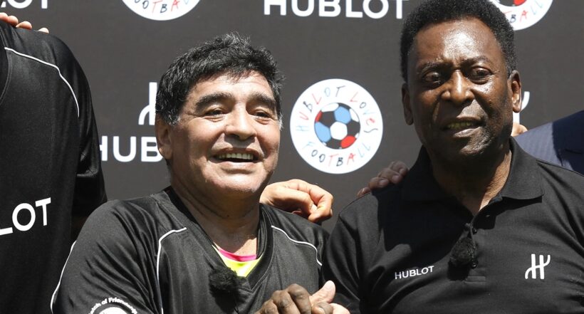 Pelé y su rivalidad con Diego Maradona que terminó en gestos de amistad y cariño.