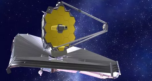 Ilustración del telescopio James Webb