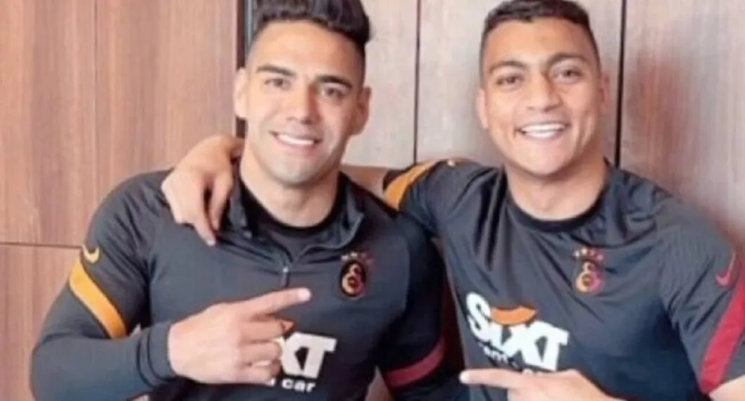 Radamel Falcao y Mostafa-Mohamed en el Galatasaray.