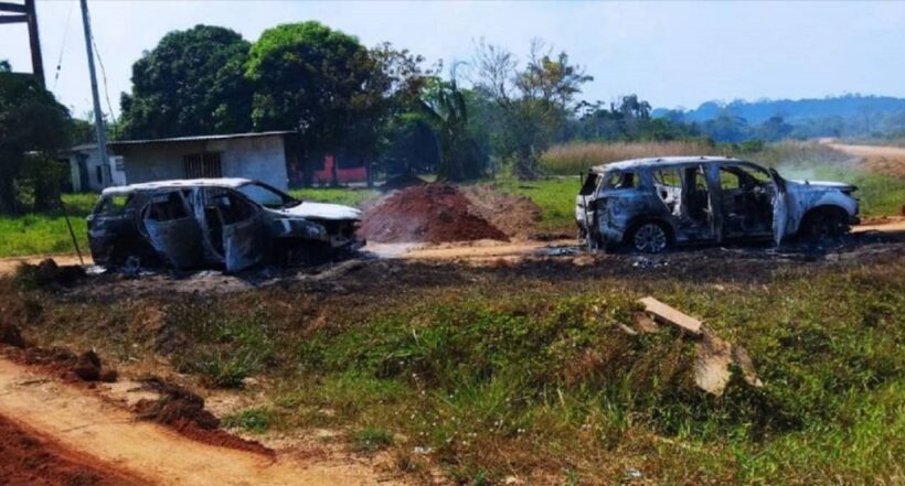 Ataque a la ONU en Guaviare; vehículos incinerados por disidencias de las Farc