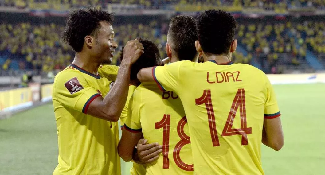 Foto de jugadores de Selección Colombia, en nota de video de cómo son camerinos de Barranquilla en Eliminatorias.