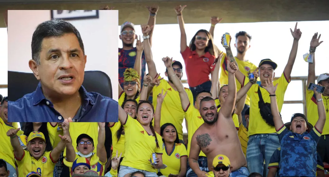 Imagen de hinchas que ilustra nota; Selección Colombia perdió en Barranquilla y alcalde de Cali pide sede