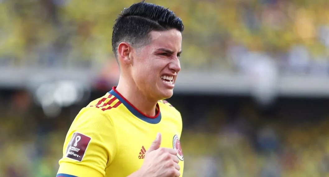 James Rodríguez, que fue atacado por decir que nunca se ha rendido en Selección Colombia.