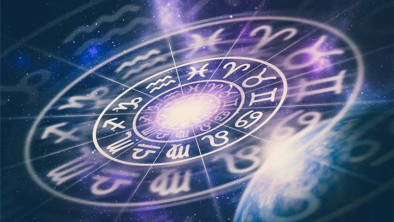Imagen con íconos de los doce signos zodiacales para ilustrar nota sobre el horóscopo de febrero de 2022