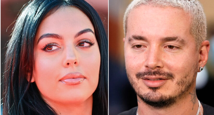 Georgina Rodríguez y J Balvin ilustran nota sobre elogios que ella hizo sobre él. (Fotomontaje de Pulzo)