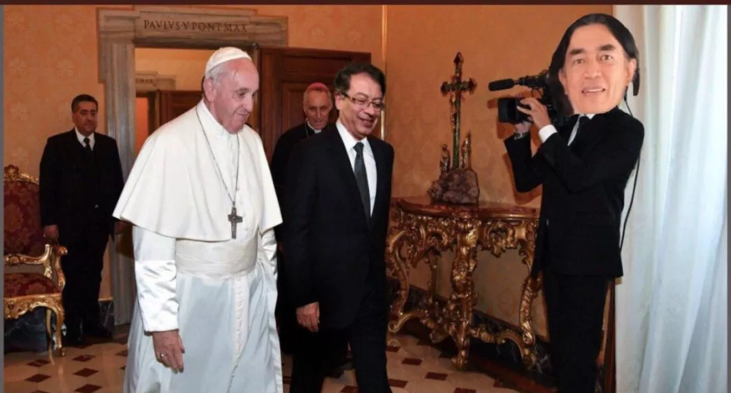 Gustavo Petra y el papa. Los memes no se hicieron esperar por dicho encuentro. 