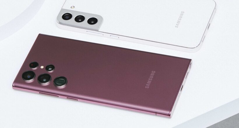 Imágenes de los nuevos celulares Samsung Galaxy, a propósito del lanzamiento 