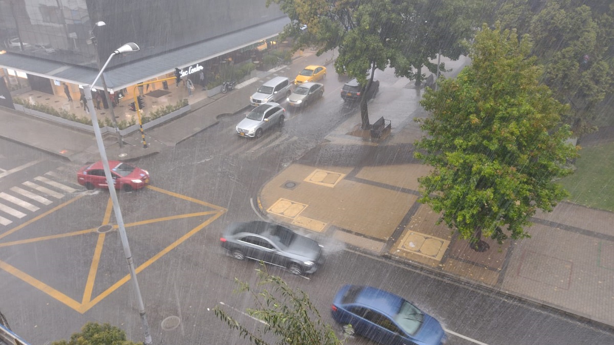 Lluvias en Bogotá. 
