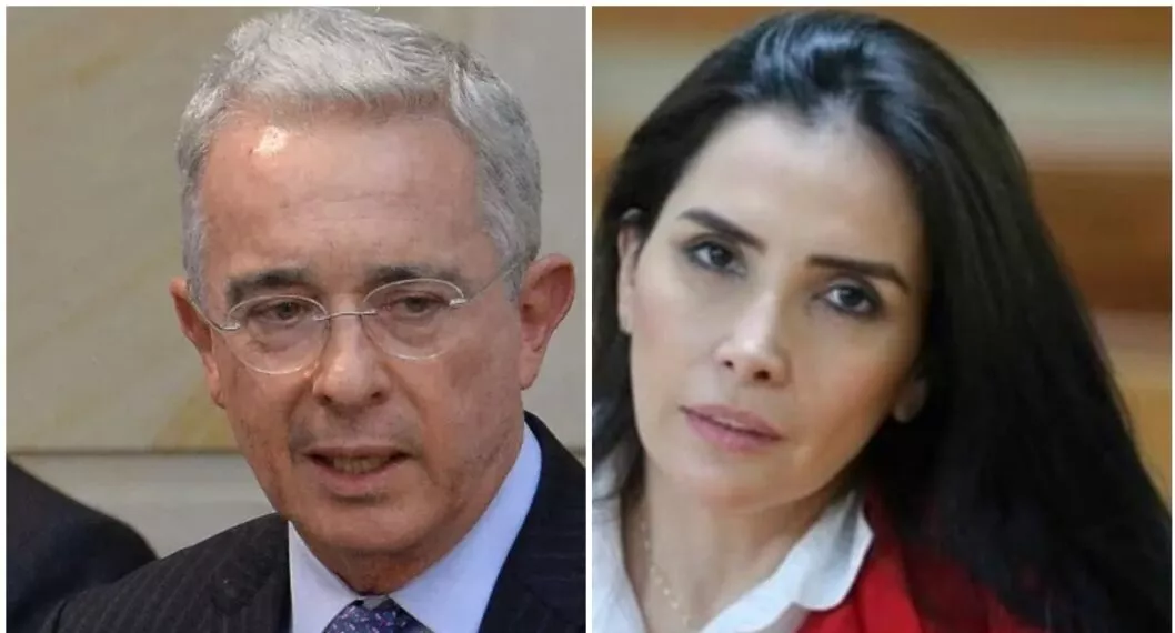 Álvaro Uribe y Aída Merlano