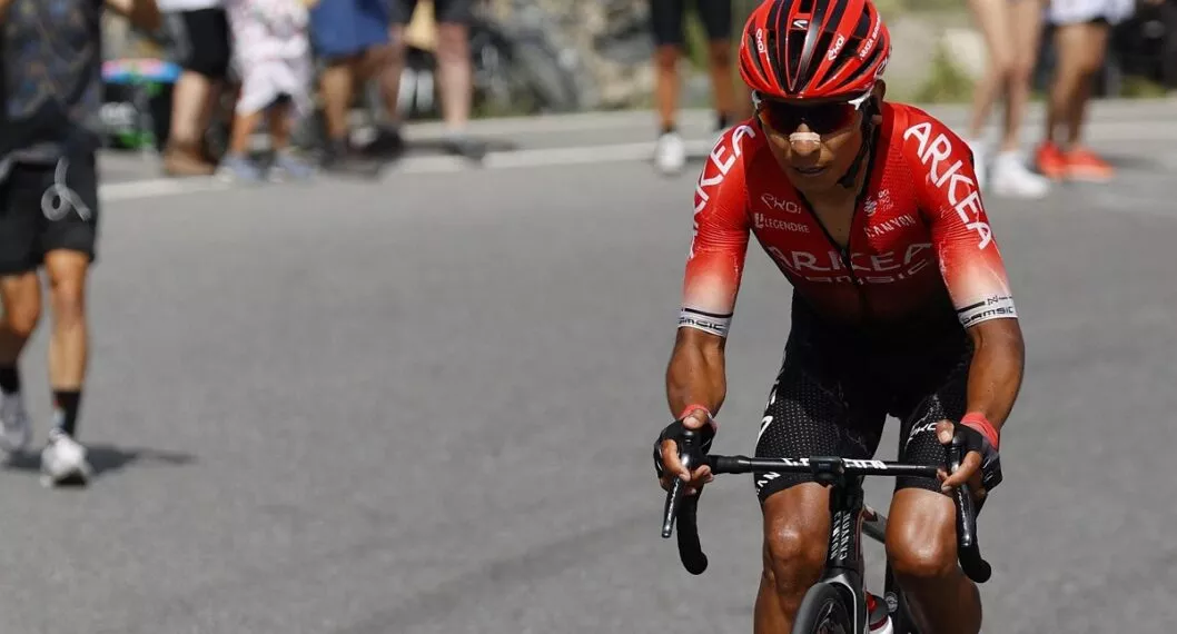 Nairo Quintana en compentencia, a propósito de que su papá contó qué hablaron antes de que el ciclista de Arkea ganara el Tour de La Provence.