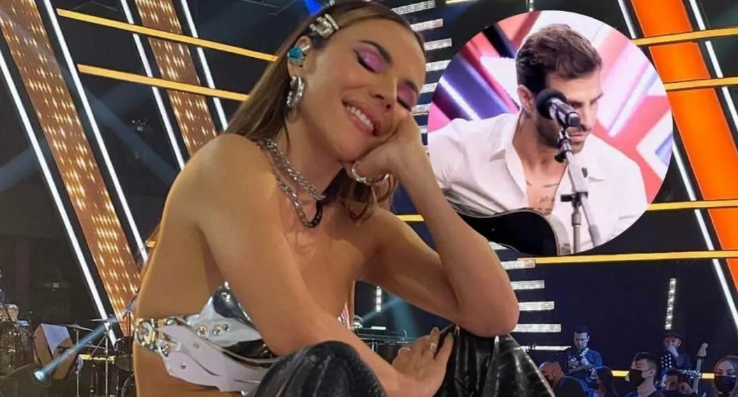 Fotos de Carolina Gaitán y cantante en 'Factor X', en nota de cómo fue coqueteo a Carolina Gaitán, qué dijeron.