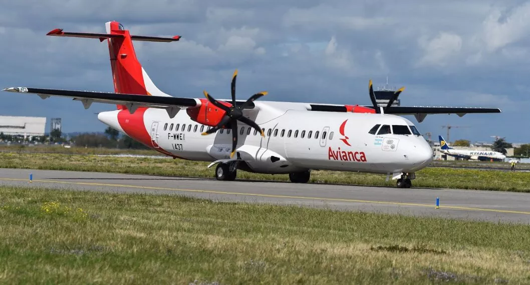 Imagen de avión de Avianca ATR 72-600 ilustra artículo Avianca deja de volar a Manizales; por ahora, a esa ciudad solo llega Easyfly