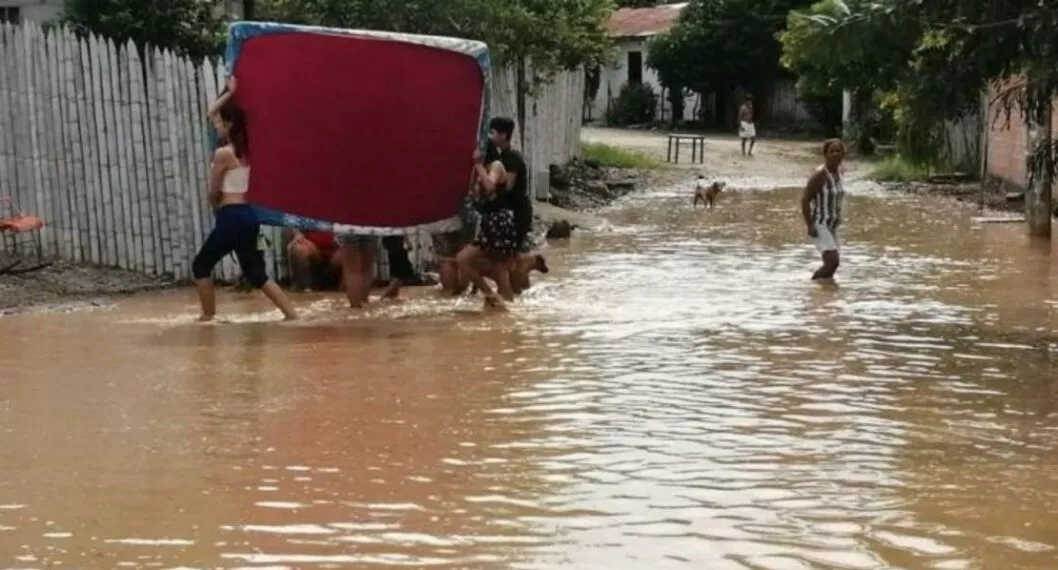 Imagen de la emergencia por lluvias en Tolima ilustra nota sobre muertos por lluvias 