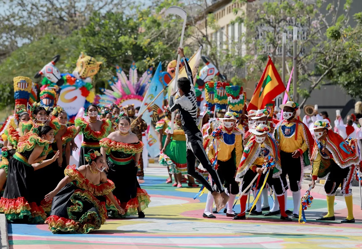 Imagen del Carnaval de Barranquilla, que está acusado de plagio por artistas de vallenato