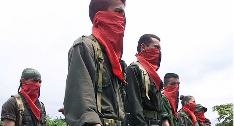 Guerrilleros del Eln, grupo que anunció un paro armado en Colombia desde este 23 de febrero del 2022.