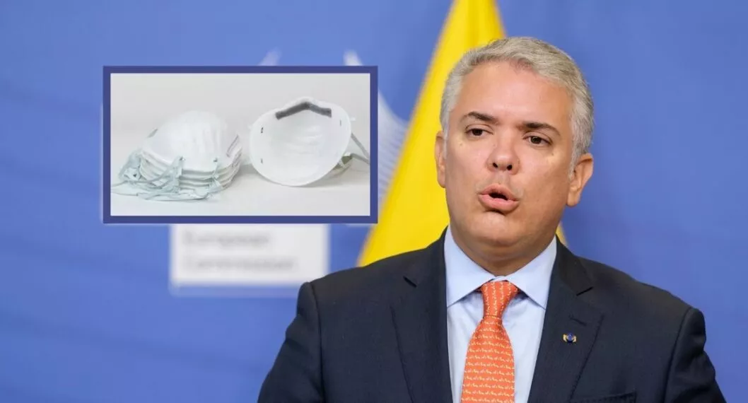 El presidente anunció que, por el avance de la vacunación en Colombia, se elimina el uso del tapabocas en espacios abiertos en algunos municipios.