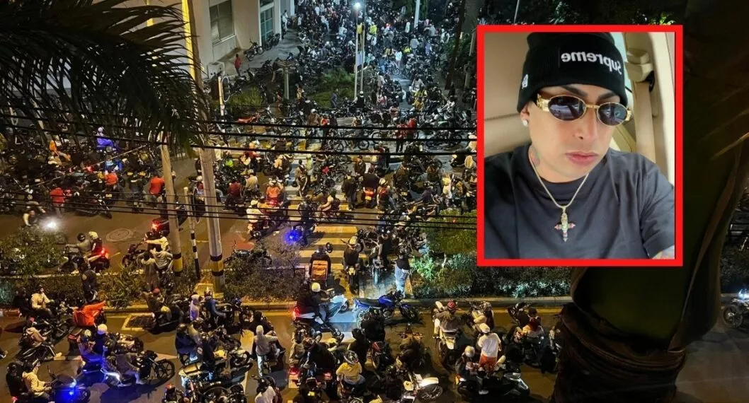 El reguetonero puertorriqueño llegó a Medellín y sus seguidores provocaron caos vehícular en las vías de El Poblado, sector donde se hospeda.