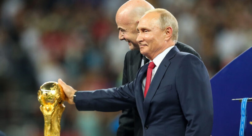 Vladímir Putin, a propósito del riesgo que tiene la Champions y el Mundial por ataques de Rusia a Ucrania.