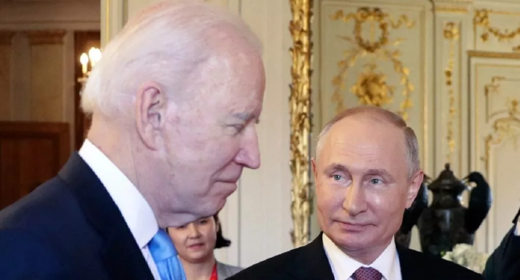 Joe Biden y Vladimir Putin, presidentes de Estados Unidos y de Rusia. 