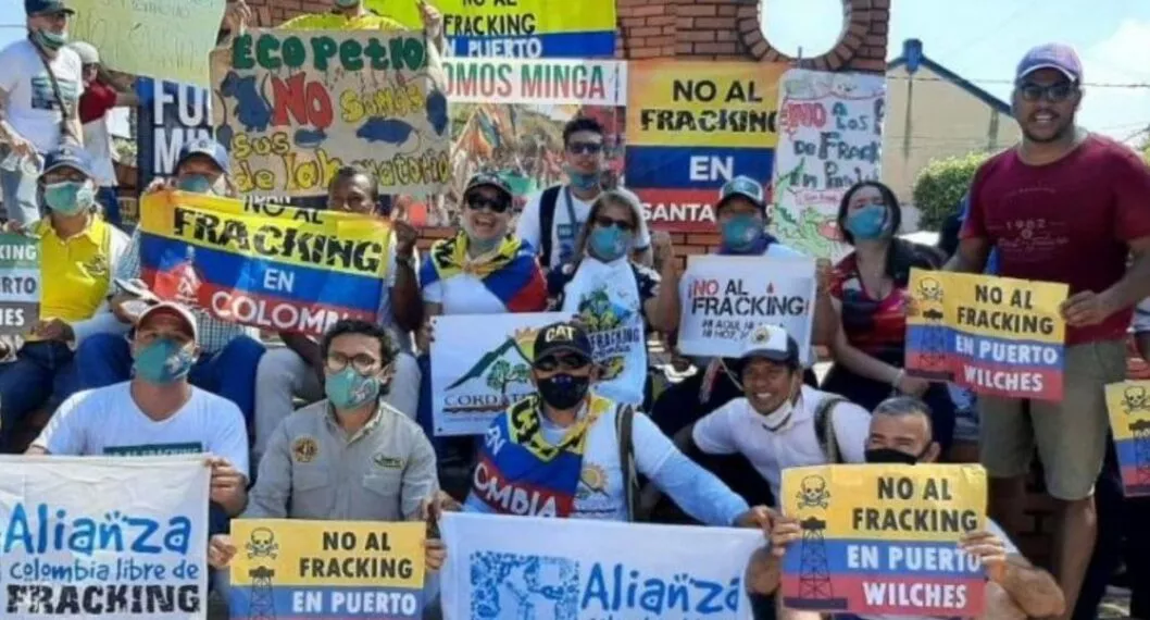 No al fracking- puerto Wilches