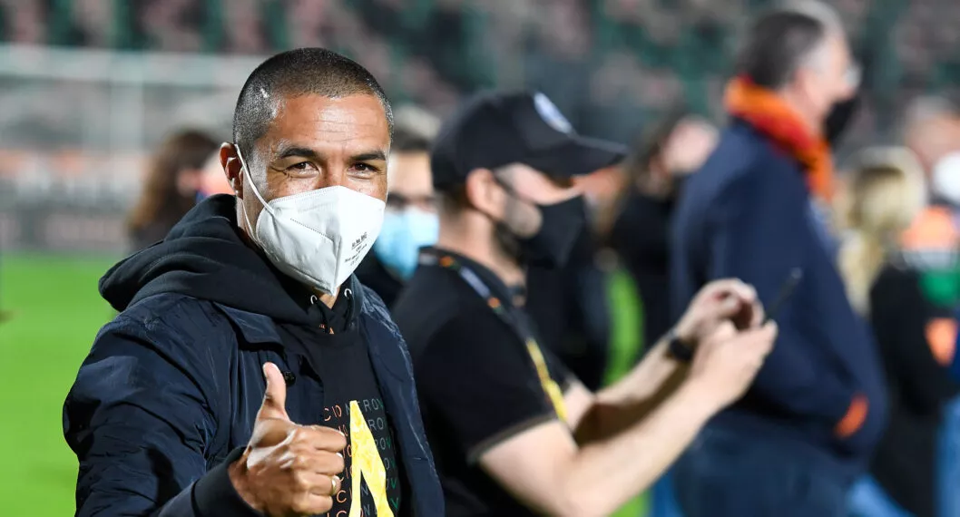 VENICE, ITALY - MAY 27: Ivan Cordoba of Venezia celebrates at the end of the Serie B Playoffs Final match between Venezia FC and AS Cittadella at Stadio Pier Luigi Penzo on May 27, 2021 in Venice, Italy. (Photo by Nicolo Zangirolami/Getty Images)