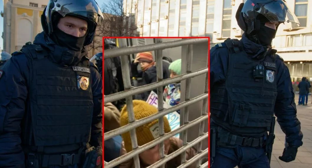 Fotos: Rusia arresta a niños que protestaban con flores y tiernos carteles