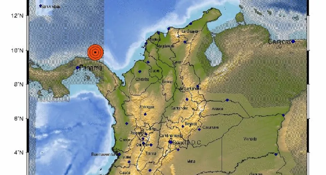 Temblor en Panamá la madrugada del 3 de marzo del 2022 se sintió en la costa colombiana.