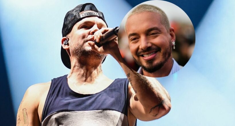 Fotos de Residente y J Balvin, en nota de cómo es canción que le sacaron al boricua como respuesta.