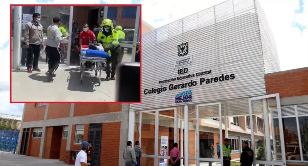 Colegio Gerardo Paredes, a propósito de la posible intoxicación masiva. La Secretaría Distrital de Salud investiga lo ocurrido.