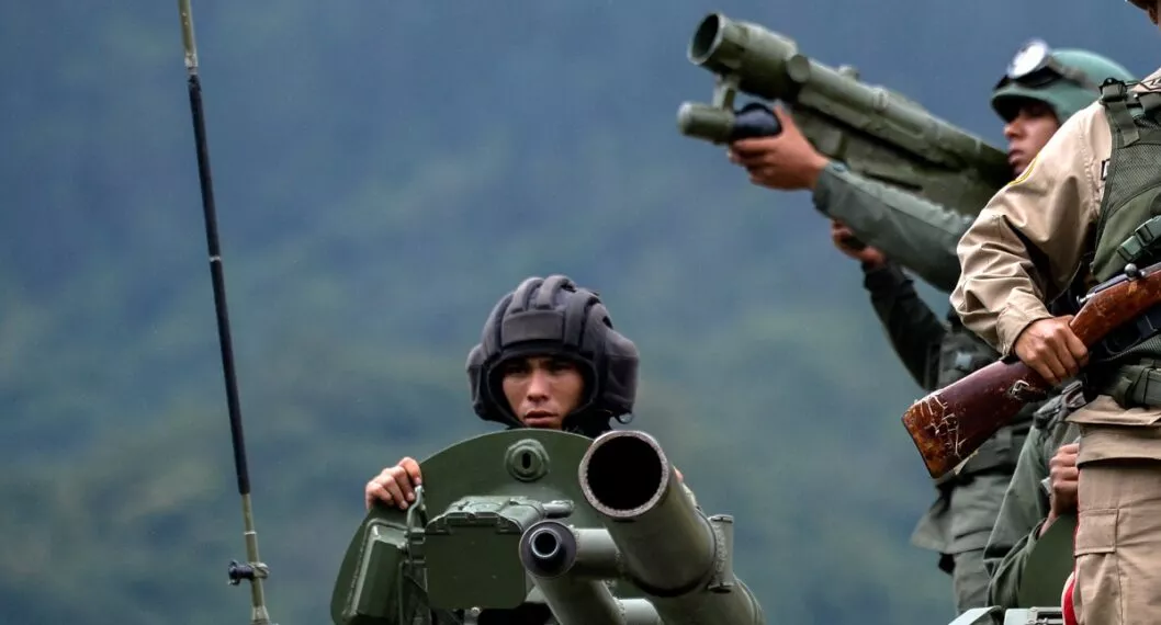 Imagen de miembros de la Fuerza Armada Bolivariana de Venezuela ilustra artículo Qué haría EE.UU. si Venezuela intenta agredir a Colombia