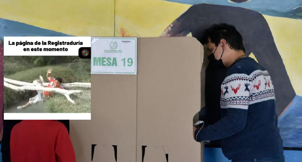 Elecciones hoy en Colombia reflejadas en memes de las redes sociales
