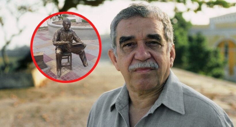 En Aracataca, Magdalena, el monumento en homenaje a Gabriel García Márquez, Premio Nobel de literatura, fue vandalizado por inescrupulosos.