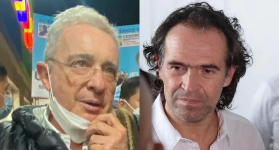 El exsenador Álvaro Uribe Vélez y el candidato presidencial Federico Gutiérrez.