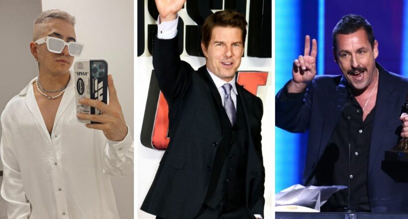 Imagen de Andy Rivera, Tom Cruise y Adam Sandler, quienes se enamoraron de sus fanáticas