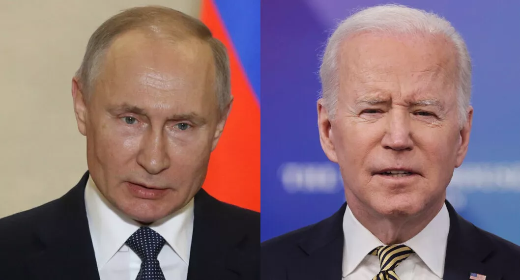 Imagen de Joe Biden, que estalló y llamó "criminal de guerra" a Vladimir Putin