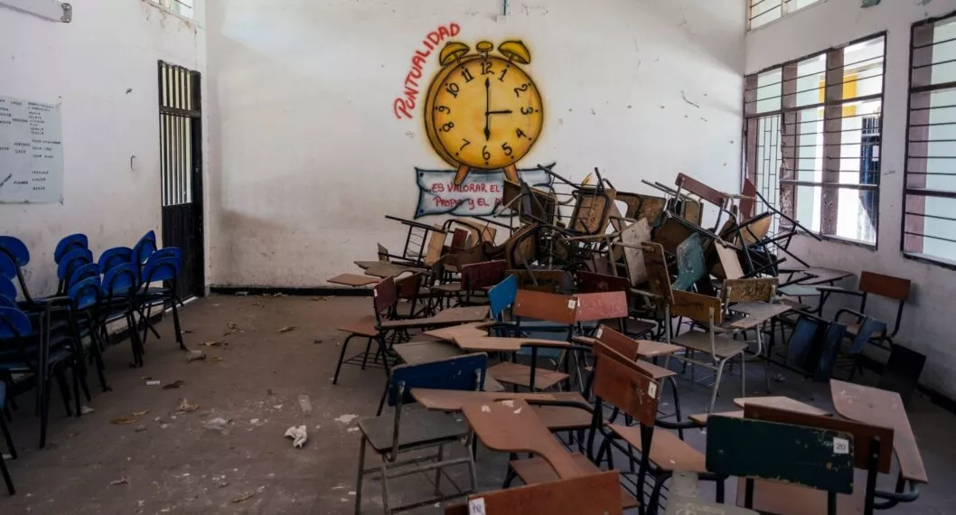 Cómo luce el  colegio Roig Villalba, en el sur de La Guajira: video de qué fue lo que pasó