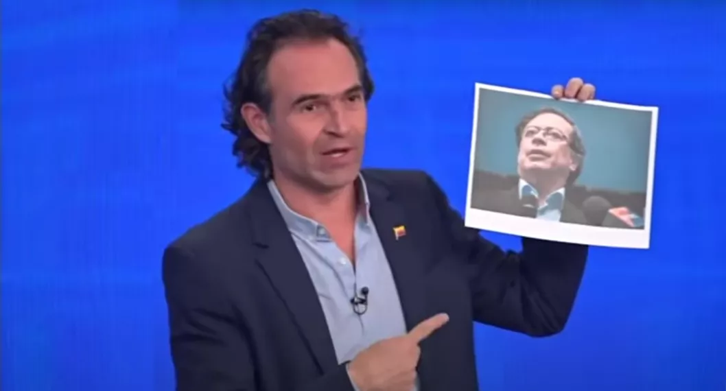 Cómo fue que Federico Gutiérrez mostró foto de Gustavo Petro en debate del Canal RCN