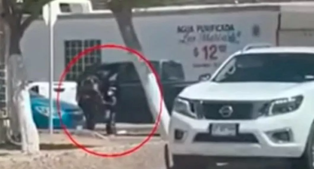 Desgarrador video de niña que intentó evitar que secuestraran a su papá